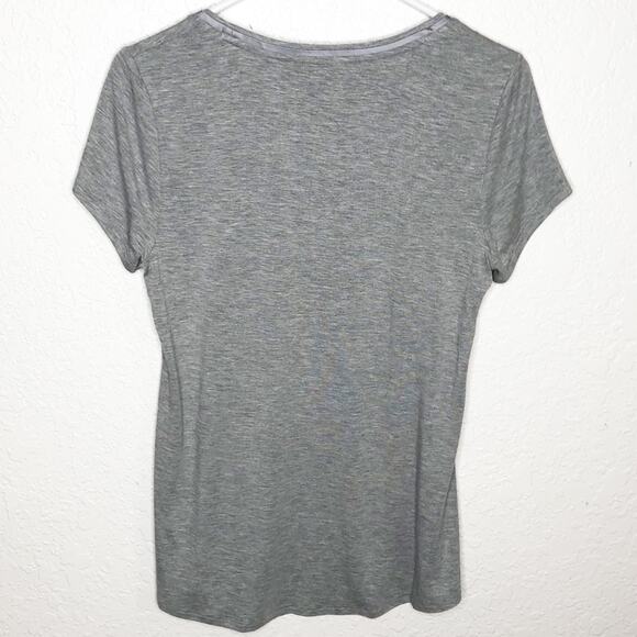 WHBM heathered gray short sleeve layering tee size Small NWT - Picture 12 of 12